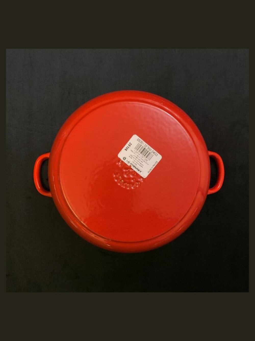LE CREUSET 3.5 - 4 Quart Traditional Round Dutch Oven - CERISE RED - NWT - Picture 8 of 9
